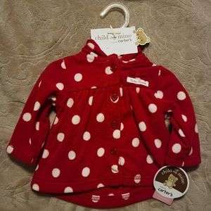 Nwt infant girls Christmas hooded sweater